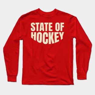 state of hockey minnesota Long Sleeve T-Shirt